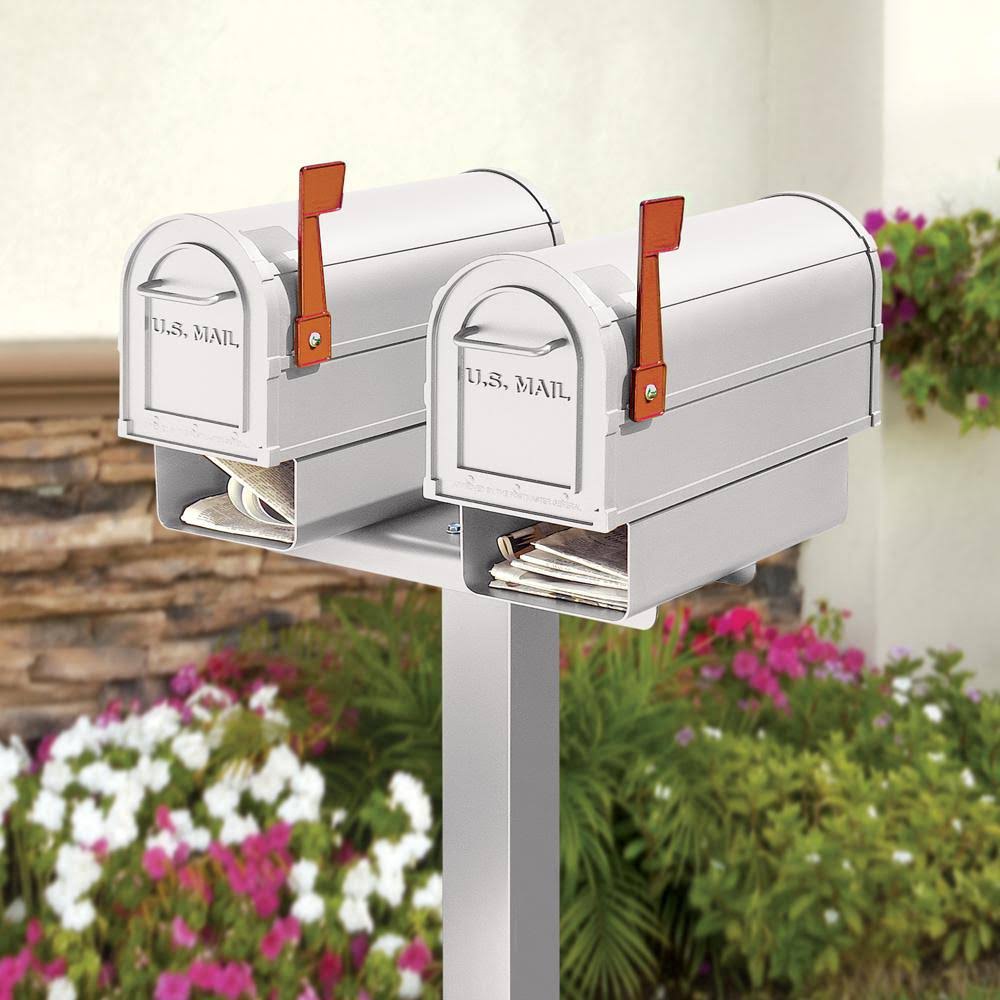 Salsbury Industries 4882wht Rural Mailboxes Spreader, 2 Wide, White