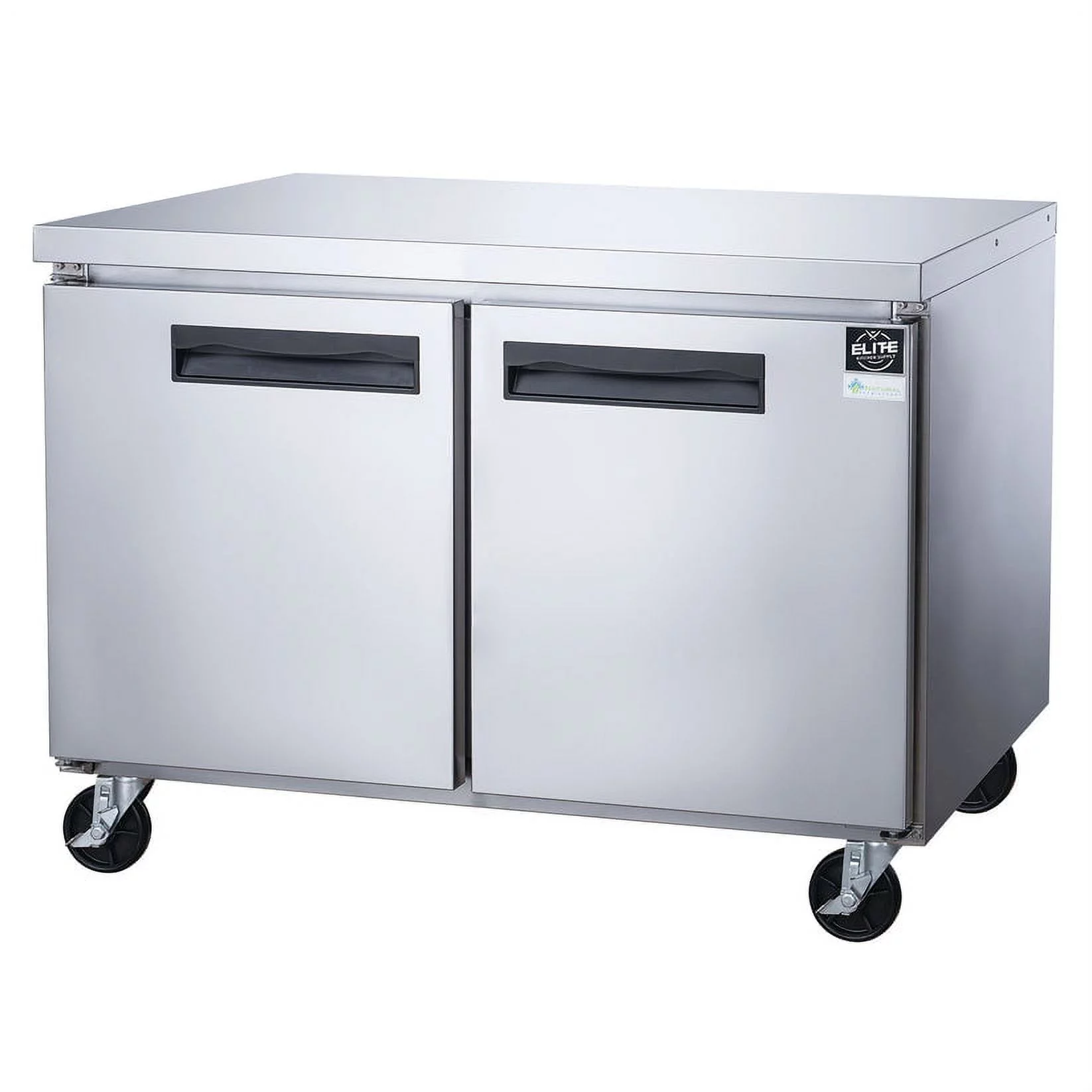 60 in. Two Door Commercial Upright Undercounter/Worktop Refrigerator 15.53 cu. ft.