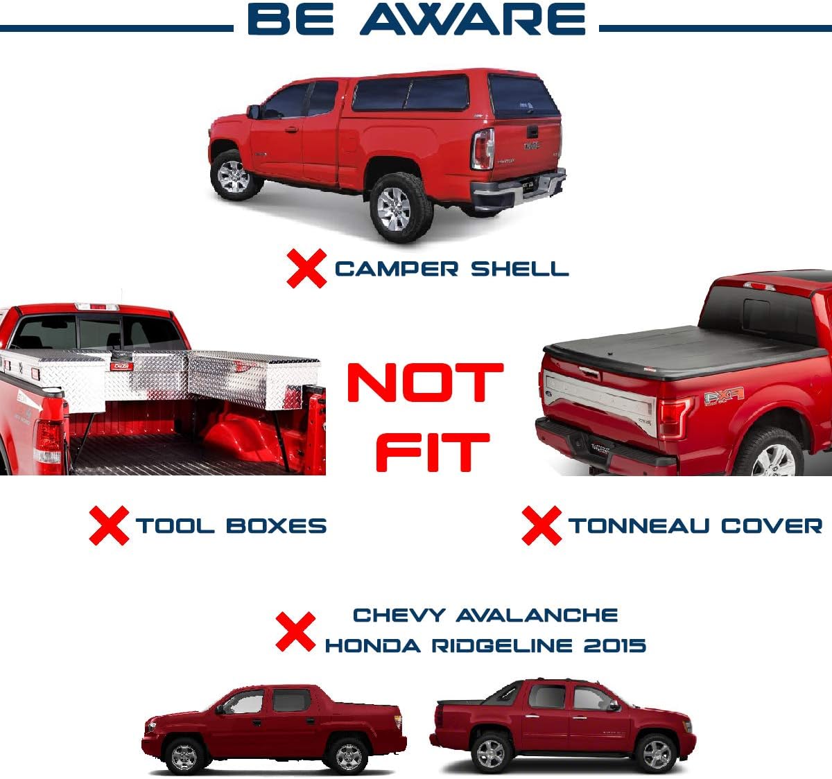 TMS 800Ibs Capacity Extendable Universal Steel Pickup Truck Ladder Rack Lumber Two bar Set (Patent Pending) (27-3/4'')
