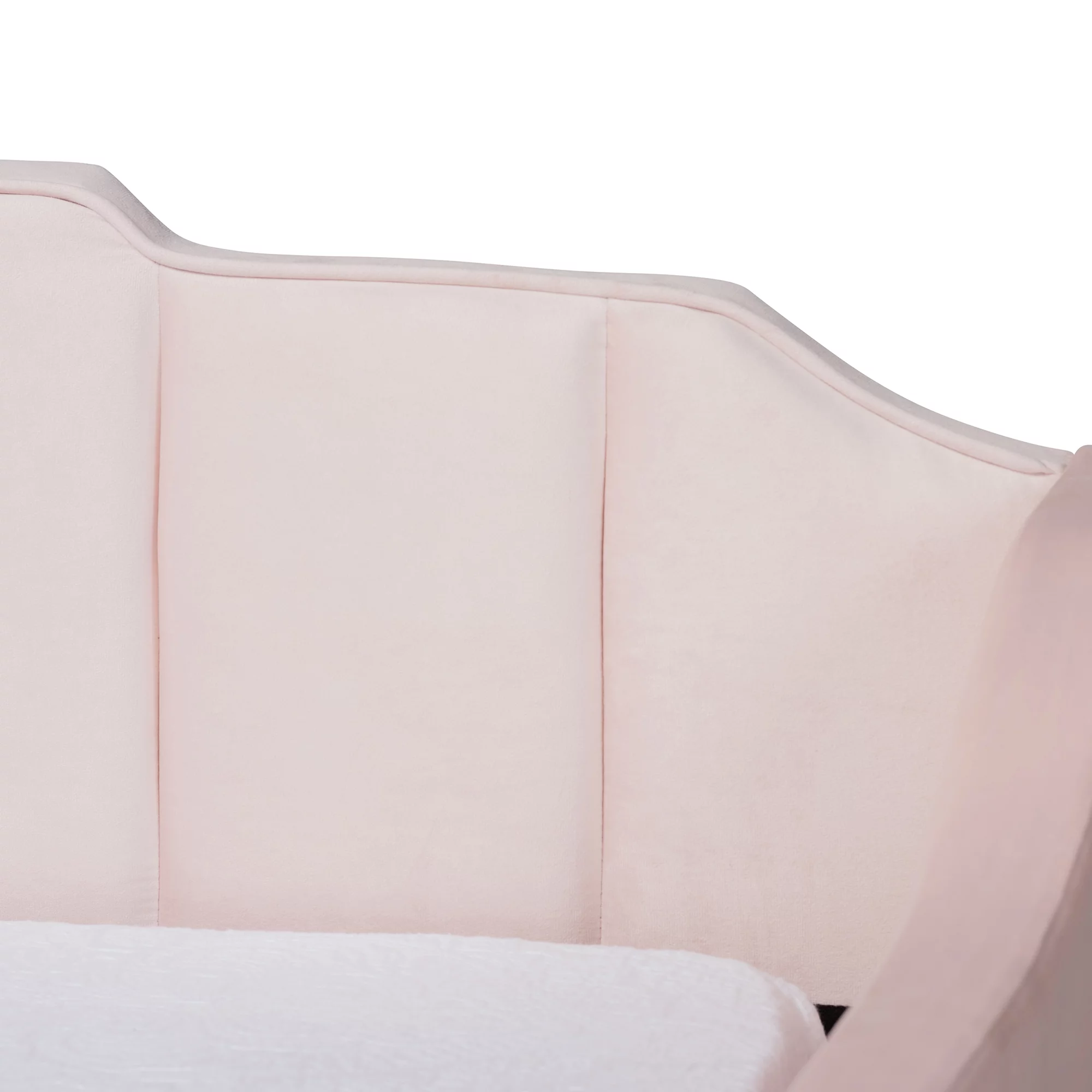Baxton Studio Lennon Modern Engineered Wood with Trundle Daybed, Queen, Pink