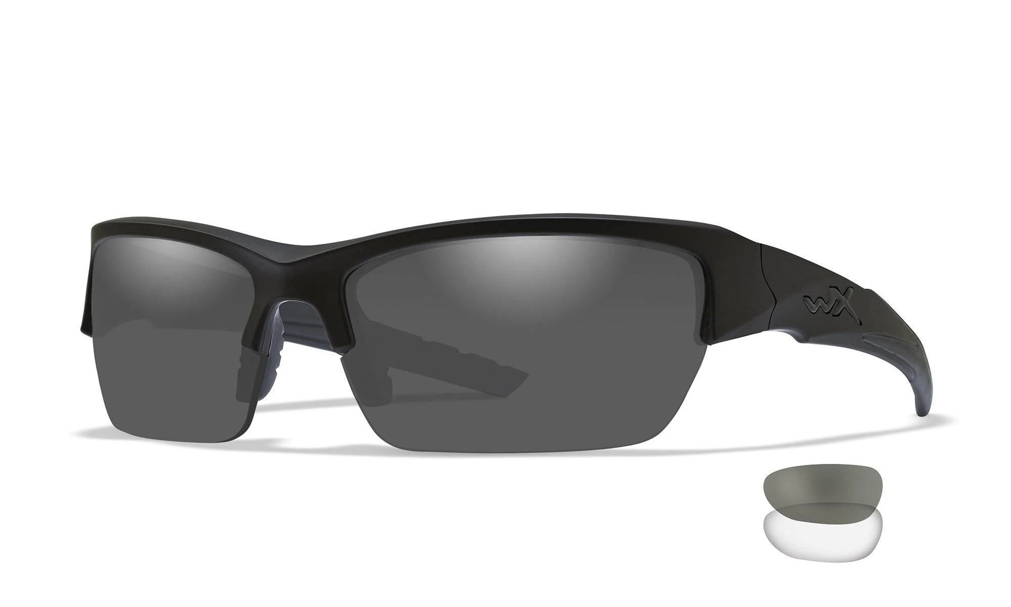 WILEY X VALOR Smoke Grey/Clear Matte Black Frame