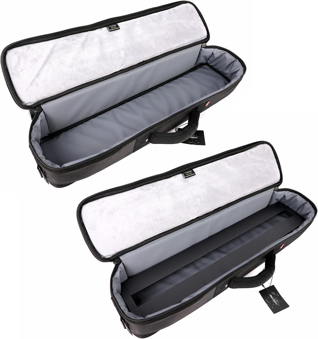 Ghost Fire Guitar Pedal Board Aluminum Alloy Effect Pedalboard with Carry Bag,V series (V-BABY MAX（Deluxe Edition）)