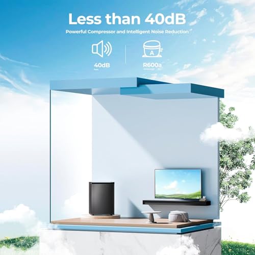 3.0 Cu.ft Upright Freezer, Small Mini Freezer with Adjustable Thermostat, Removable Shelves, Reversible Single Door, for Bedroom/Home/Dorms/Apartment