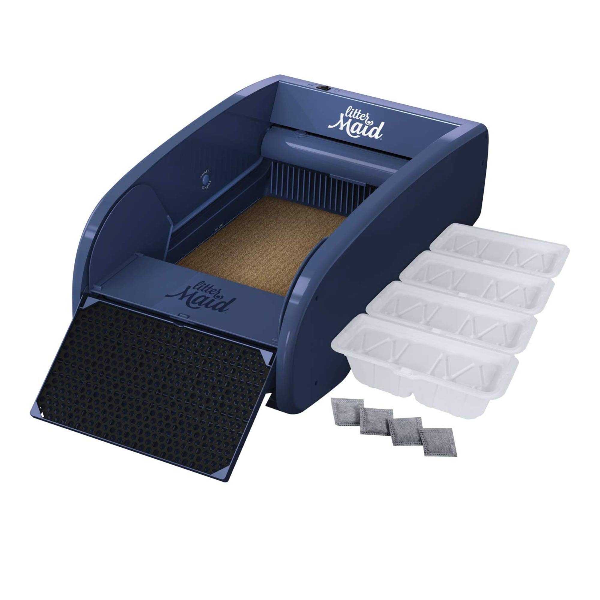LitterMaid 3rd Edition Single Cat Self-Cleaning Litter Box, Blue