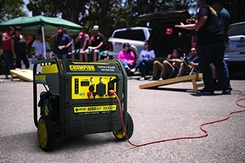 Champion Power Equipment 4250-Watt Dual Fuel RV Ready Portable Open Frame Inverter Generator with Quiet Technology