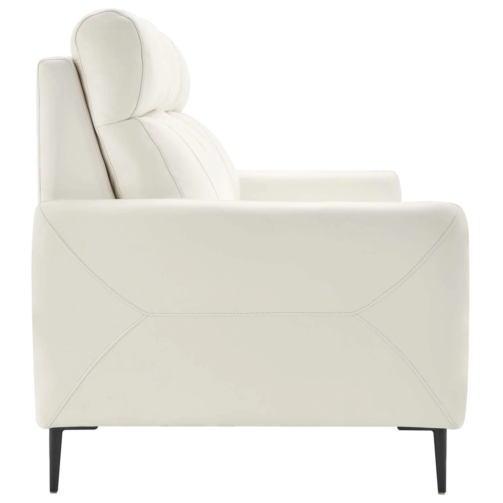 Sofa, Leather, White, Modern Contemporary Urban Design, Living Lounge Room Hotel Lobby Hospitality