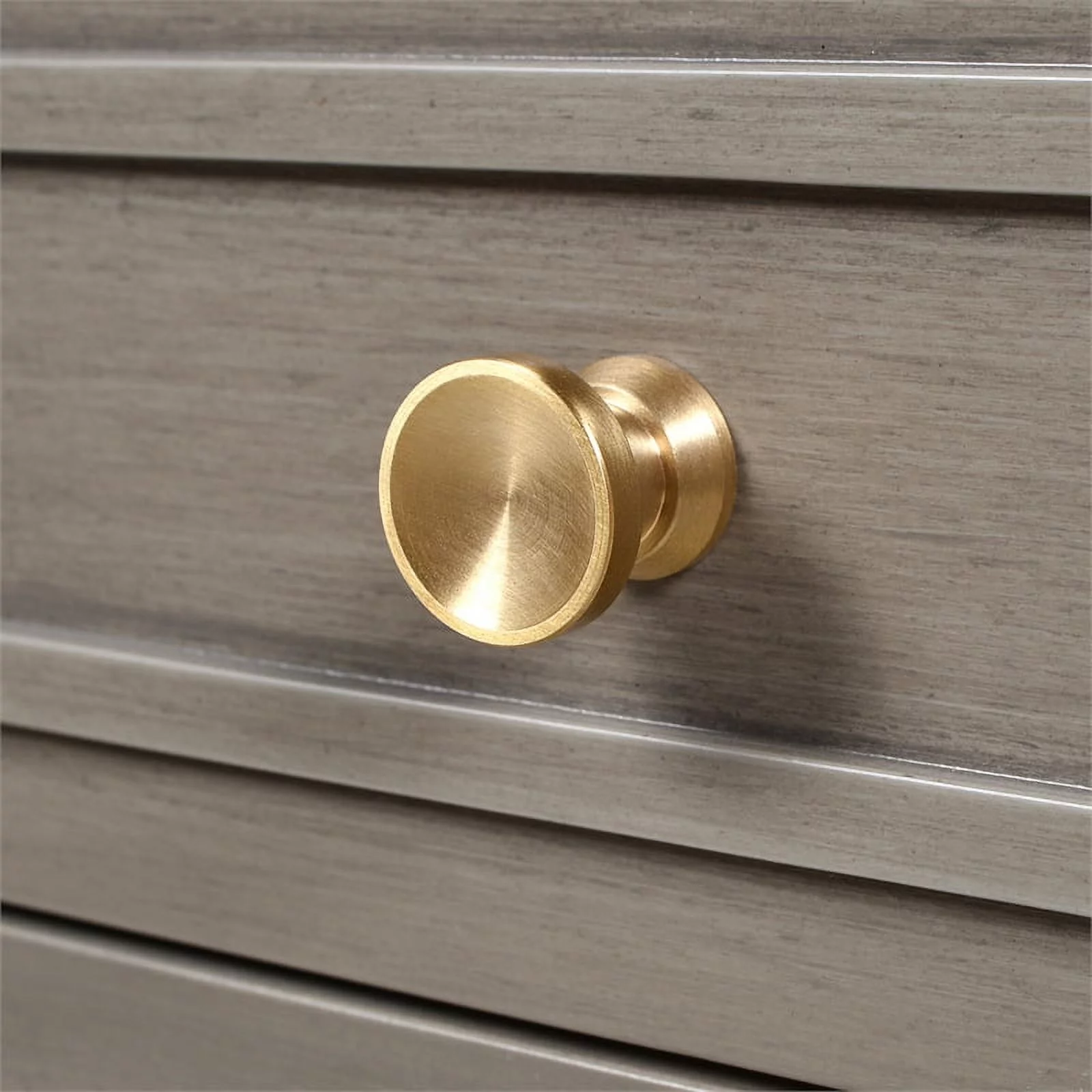 Jennifer Taylor Home Dauphin Gold Accent 5-Drawer Wood Desk Grey Cashmere