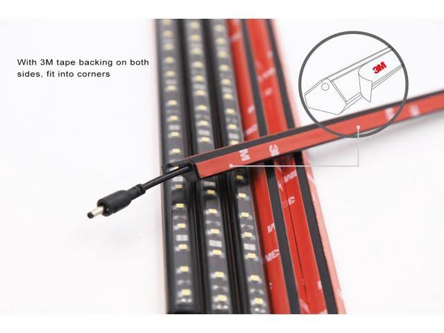 Torchstar LED Safe Lighting Kit, (6) 12’’ Linkable Light Bars + Motion Sensor + Power
