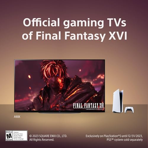 Sony 4K Ultra HD TV A90K Series: BRAVIA XR OLED Smart Google TV with Dolby Vision HDR and Exclusive Features for The Playstation&reg