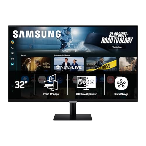 Samsung 43&rdquo; Smart Monitor M7 (M70F) 4K UHD Display, Samsung Vision AI, Smart TV Apps, Gaming Hub, USB-C, HDMI and USB-A, Black, LS43FM702UNXZA