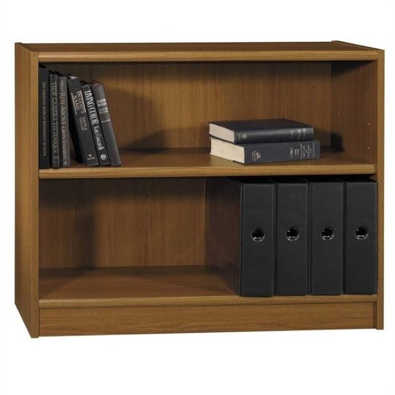 Pemberly Row 2 Shelf Wood Bookcase in Royal Oak, Blue