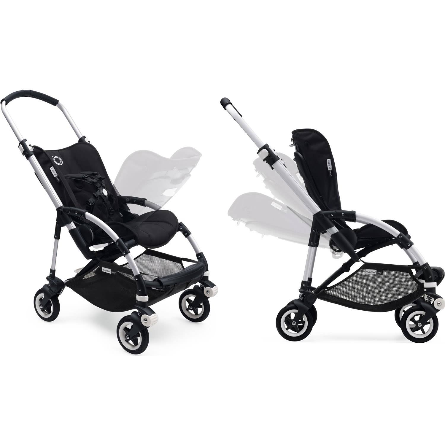 Bugaboo Bee5 Classic Complete Stroller - Aluminum/Dark Navy