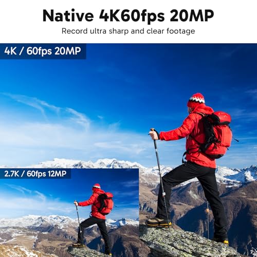 AKASO V50 Elite 4K60fps Action Camera with 128GB MicroSDXC U3 Memory Card Accessories Kit Bundle Voice Control EIS 131 feet Waterproof Camera 8X Zoom