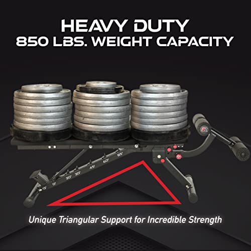 Fitness Reality 2000 Super Max XL - Adjustable Weight Bench - Bench Press and Workout Bench for Incline Decline Strength Training
