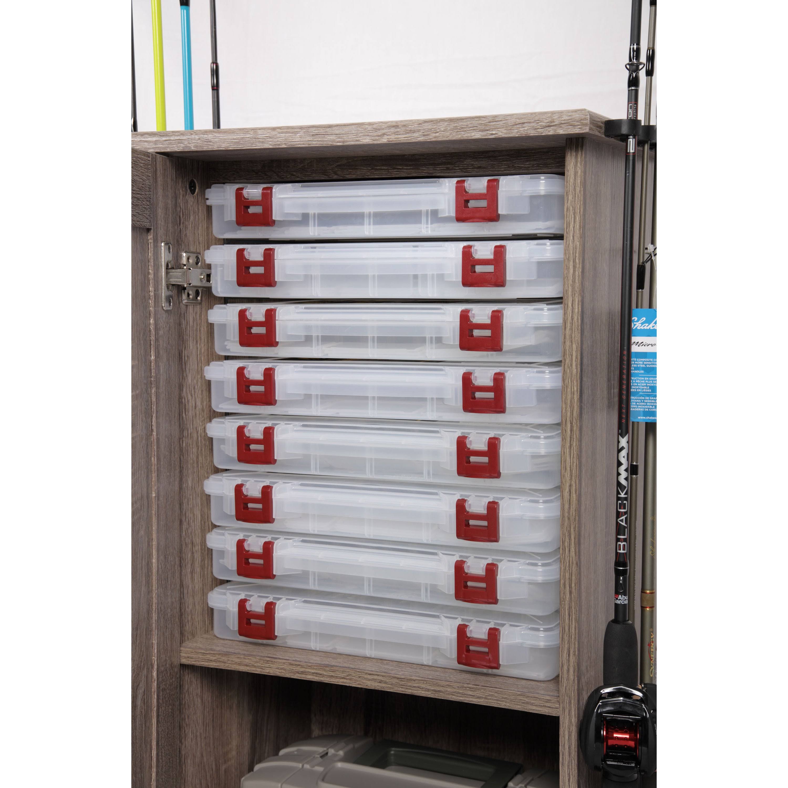 Tuff Stor American Furniture Classics Fishing Storage and Organization Cabinet, Grey