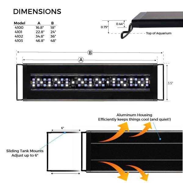 Current USA Orbit Marine Aquarium LED Light