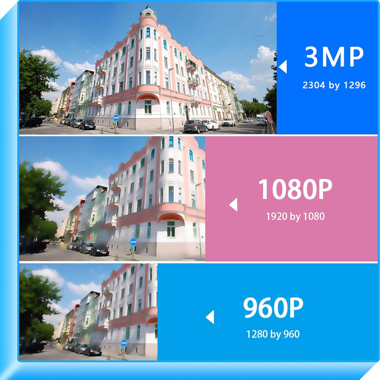 【2K,Two Way Audio】Hiseeu WiFi Security Camera System,1TB Hard Drive,12V DC Power Cords,3 Megapixels,8CH Dual WiFi NVR,Mobile&PC Remote