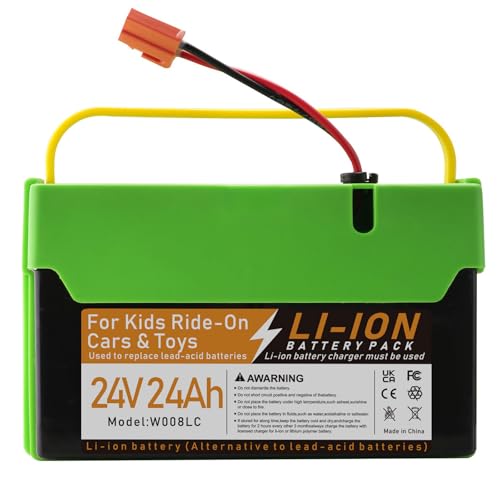 24V 7Ah Lead Acid Rechargeable Battery, Replacement Battery Compatible with Best Ride on Cars Thunder UTV Kids Ride-On Car