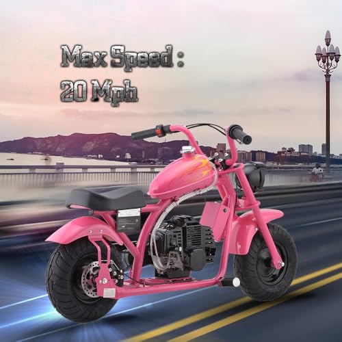 Superrio 49CC 2-Stroke Gas Power Mini Dirt Bike Dirt Off Road Motorcycle (Red)