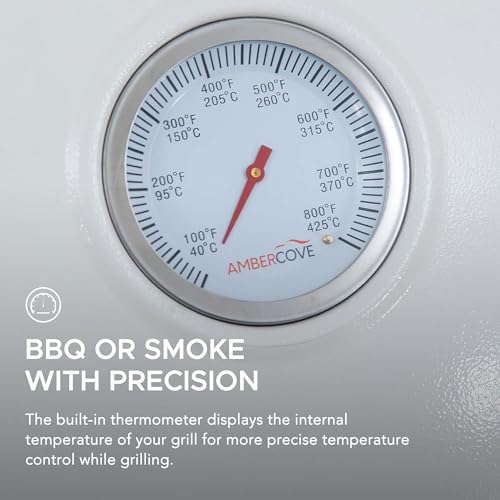 Sunjoy Charcoal Grill 20-Inch Kamado Grill with Pizza Stone, Ultimate Outdoor BBQ Egg Grill and Smoker with Wheels, Navy