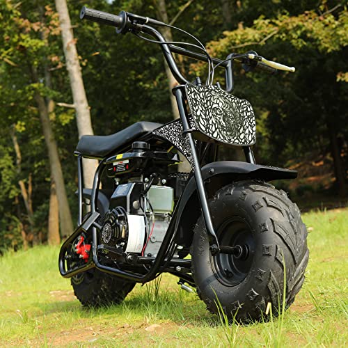 Oryxearth Mini Dirt Bike for Kids, 105CC 4-Stroke Kid Gas Powered Off-Road Pocket Pit Trail Motorcycle W/EPA Approved