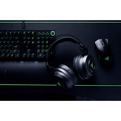 Razer Nari Wireless 7.1 Surround Sound Gaming Headset: THX Audio, Auto-Adjust Headband & Swivel Cups, Chroma RGB, Retractable Mic, For PC, PS4, PS5