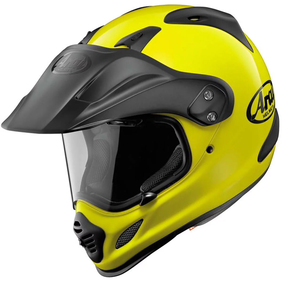 Arai XD-4 Solid Dual Sport Motorcycle Helmet (M2020D) Fluorescent Yellow XXL - Curated Treasures Market