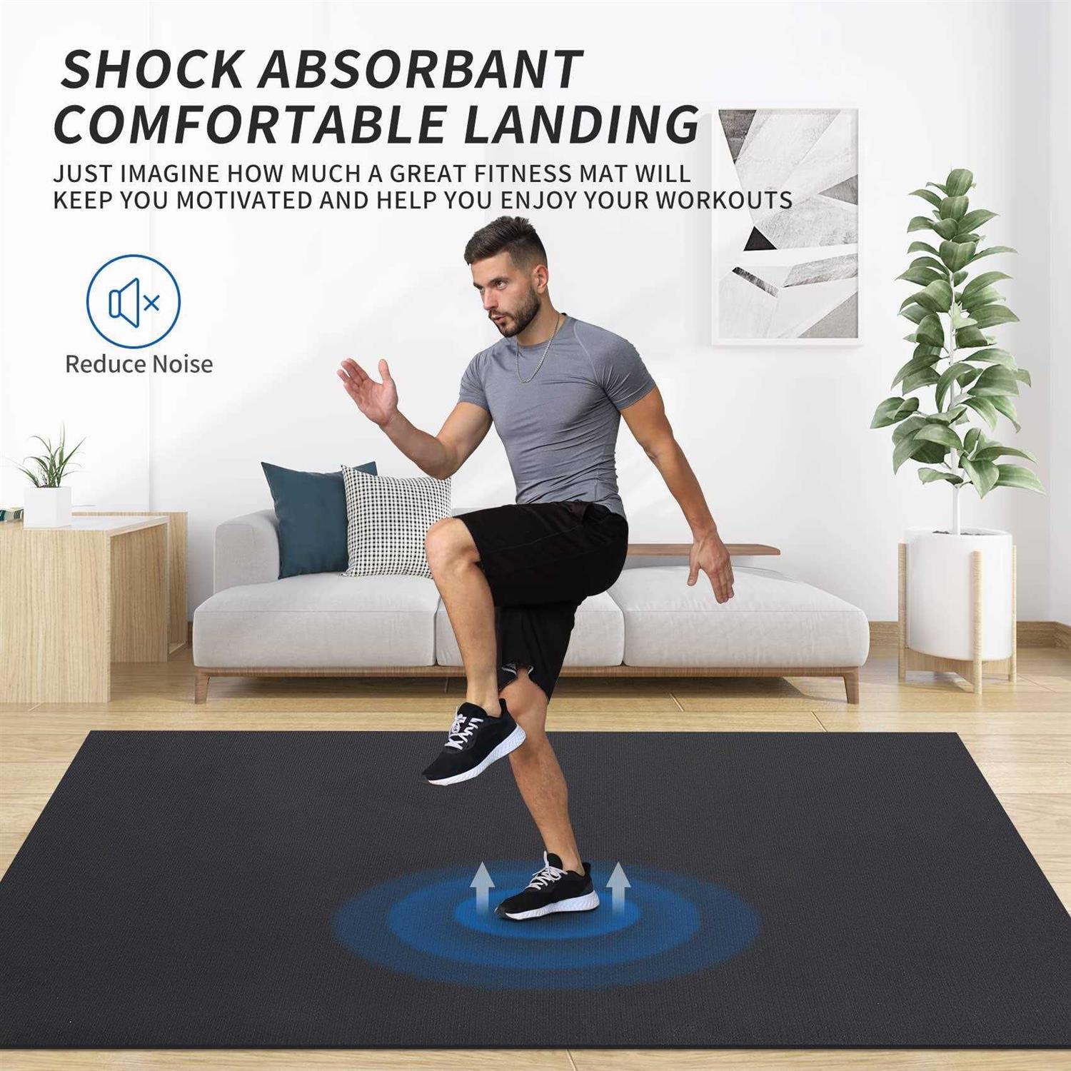 Extra Large Exercise Mat Workout Mats for Home Gym Flooring - Sports Supplies Online Store