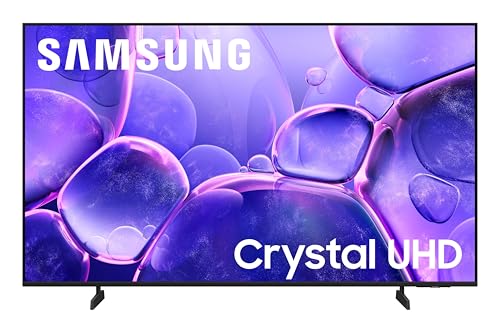 Samsung 43-Inch Class Crystal UHD U8000F 4K Smart TV (2025 Model) Endless Free Content, Crystal Processor 4K, MetalStream Design, Knox Security