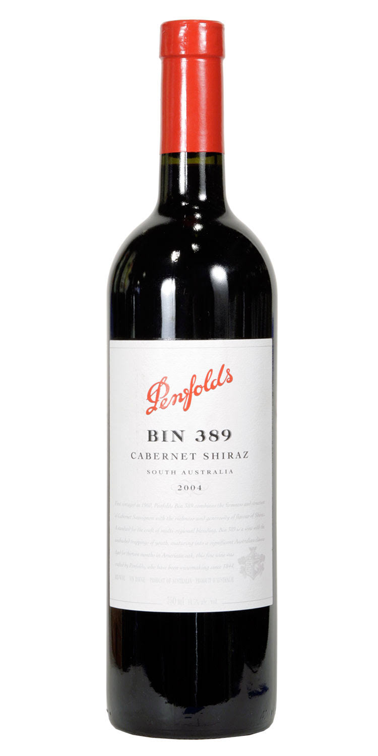 Penfolds Bin 389 Cabernet Shiraz, Australia (Vintage Varies) - 750 ml bottle