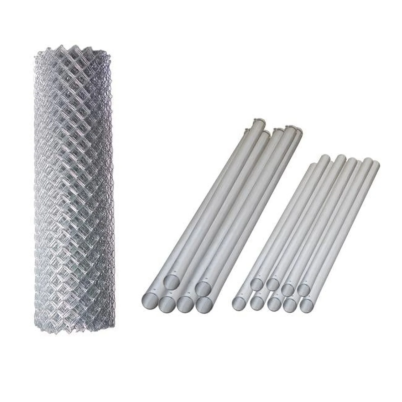 4 x 50 ft. Galvanized Steel Chain Link Fence Complete Kit - Curated Treasures Market