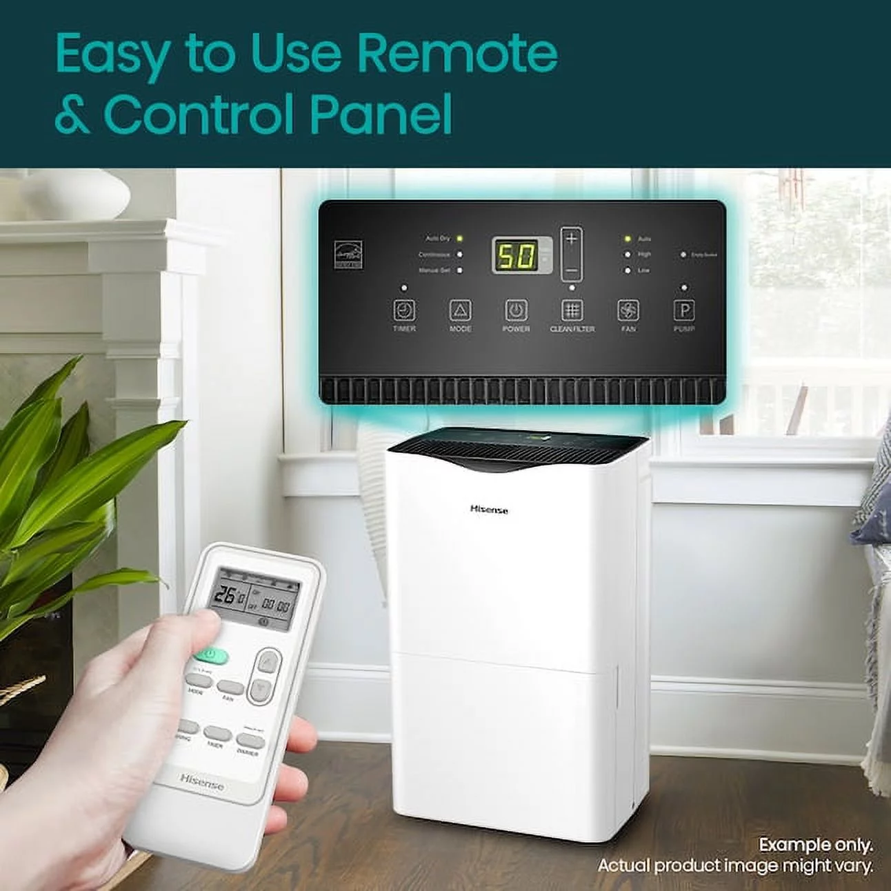 Restored Hisense 5000-BTU 115-Volt Vented Portable Air Conditioner, White (Refurbished)