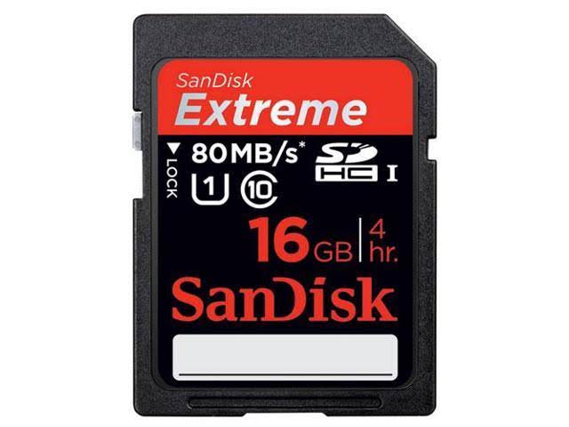 SanDisk 16GB Extreme Plus UHS-I Sdhc Memory Card Class 10 SDSDXS-016G-X46