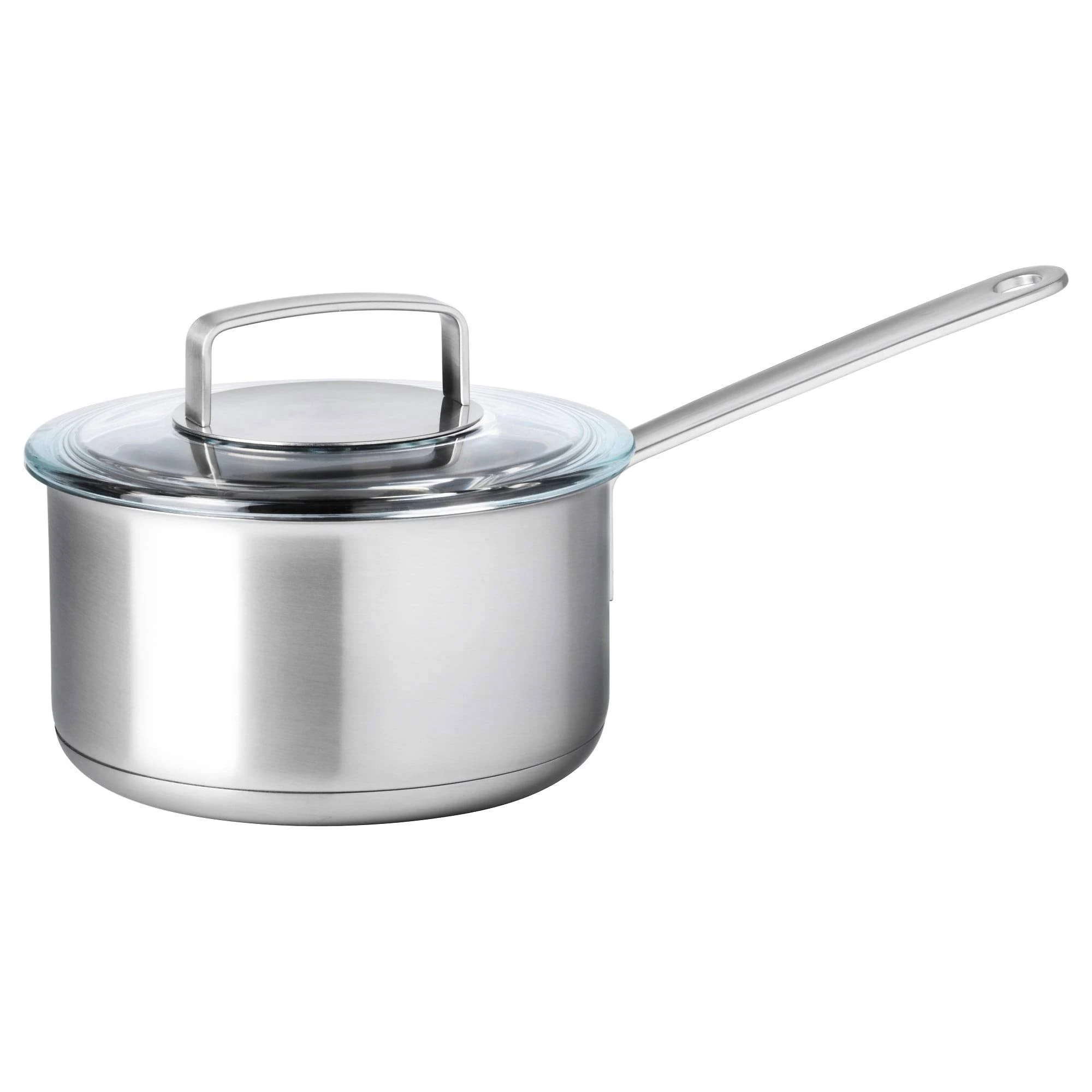 IKEA 365+ Saucepan with Lid, Stainless Steel, Glass