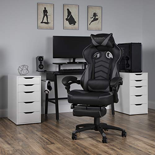 RESPAWN 110 Pro Gaming Chair - Gaming Chair with Footrest, Reclining Gaming Chair, Video Gaming Computer Desk Chair, Adjustable Desk Chair