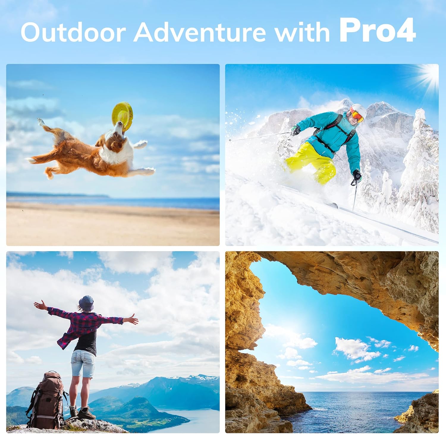 3-Axis Gimbal Stabilizer with Tripod for Gopro Hero 10/9/8/7/6/5 OSMO Action Camera Vlog Live Video Youtuber IPX4 Water Splash Proof hohem Gopro