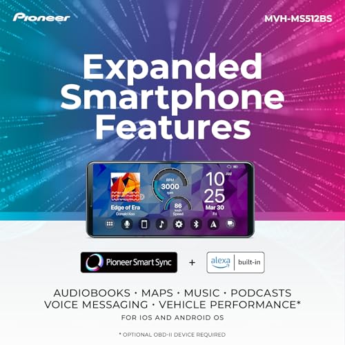 Pioneer MVH-S322BT Bluetooth Car Stereo with USB/AUX Inputs, Smartphone Connectivity, Pioneer Smart Snyc