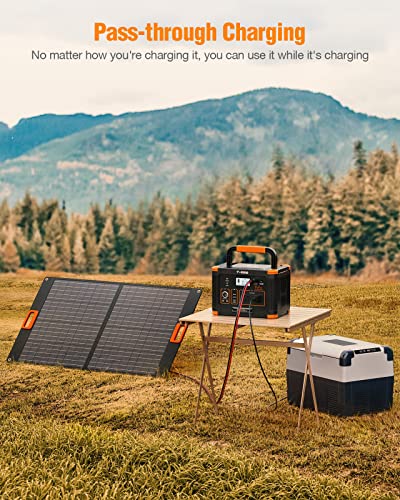 Portable Power Station 1000W (Peak 2000W), GRECELL 999Wh Solar Generator with 60W USB-C PD Output