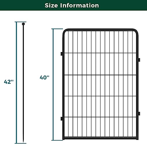FXW Rollick Dog Playpen for Yard, RV Camping, 32 inch 16 Panels for Small and Medium Dogs│Patented