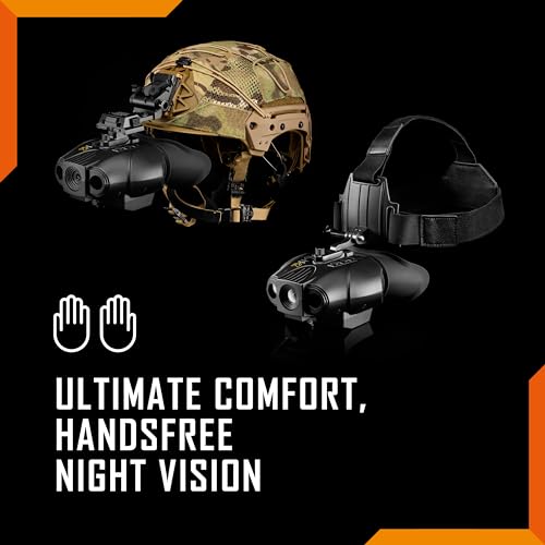 Nightfox Swift 2 and Swift 2 Pro Night Vision Goggles | Head Mounted | 1x Magnification | 1080P HD | USB Rechargeable | Digital Infrared Night Vision