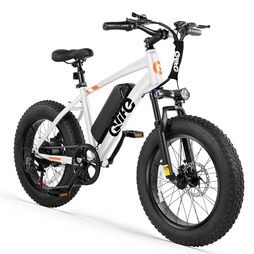Racer Fat tire Electric Bike for Adults - 28MPH Mountain Ebike with Peak 1200W Brushless Motor, 499Wh Removable Battery