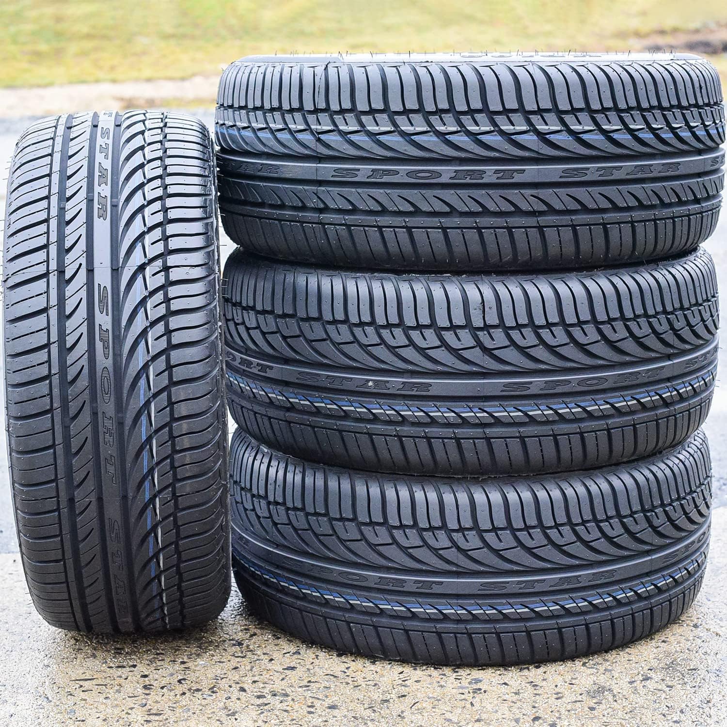 Set of 4 (FOUR) Fullway HP108 All-Season High Performance Radial Tires-225/40R18 225/40ZR18 225/40/18 225/40-18 92W Load Range XL 4-Ply BSW Black