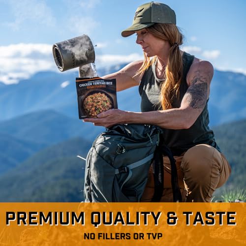 Peak Refuel Essentails Bucket | 100% Real Meat | Premium Freeze-Dried Meals for Backpacking, Camping & Survival | 24 Servings | MRE Emergency Food