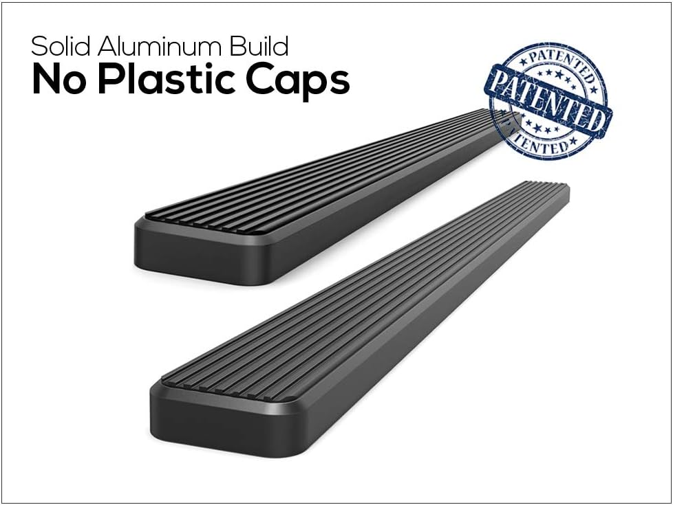 APS iBoard (Black Powder Coated 6 inches) Running Boards Nerf Bars Side Steps Step Rails Compatible with Chevy Colorado GMC Canyon 2015-2022 Crew Cab