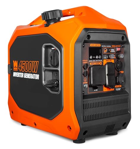 WEN 4500-Watt Inverter Generator, RV-Ready, Quiet, Portable, and Lightweight with Fuel Shut Off (56432i)
