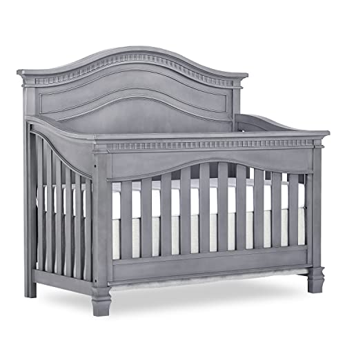 Evolur Cheyenne 5 in 1 Full Panel Convertible Crib in Antique Brown