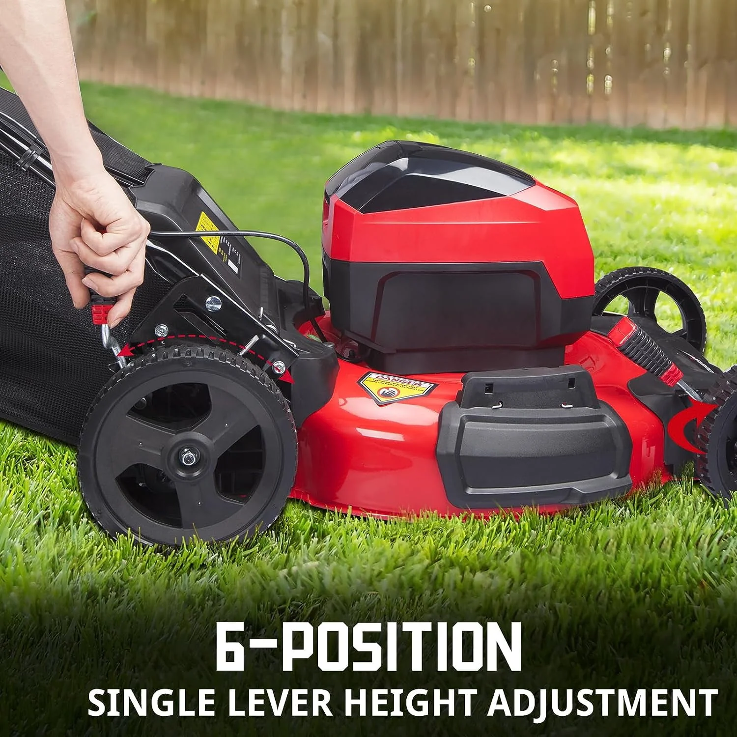 PowerSmart 80V MAX 21 Cordless Lawn Mower, 3-in-1 Brushless Electric Lawn Mower with 6.0Ah Lithium-Ion Battery & Charger (DB2821)