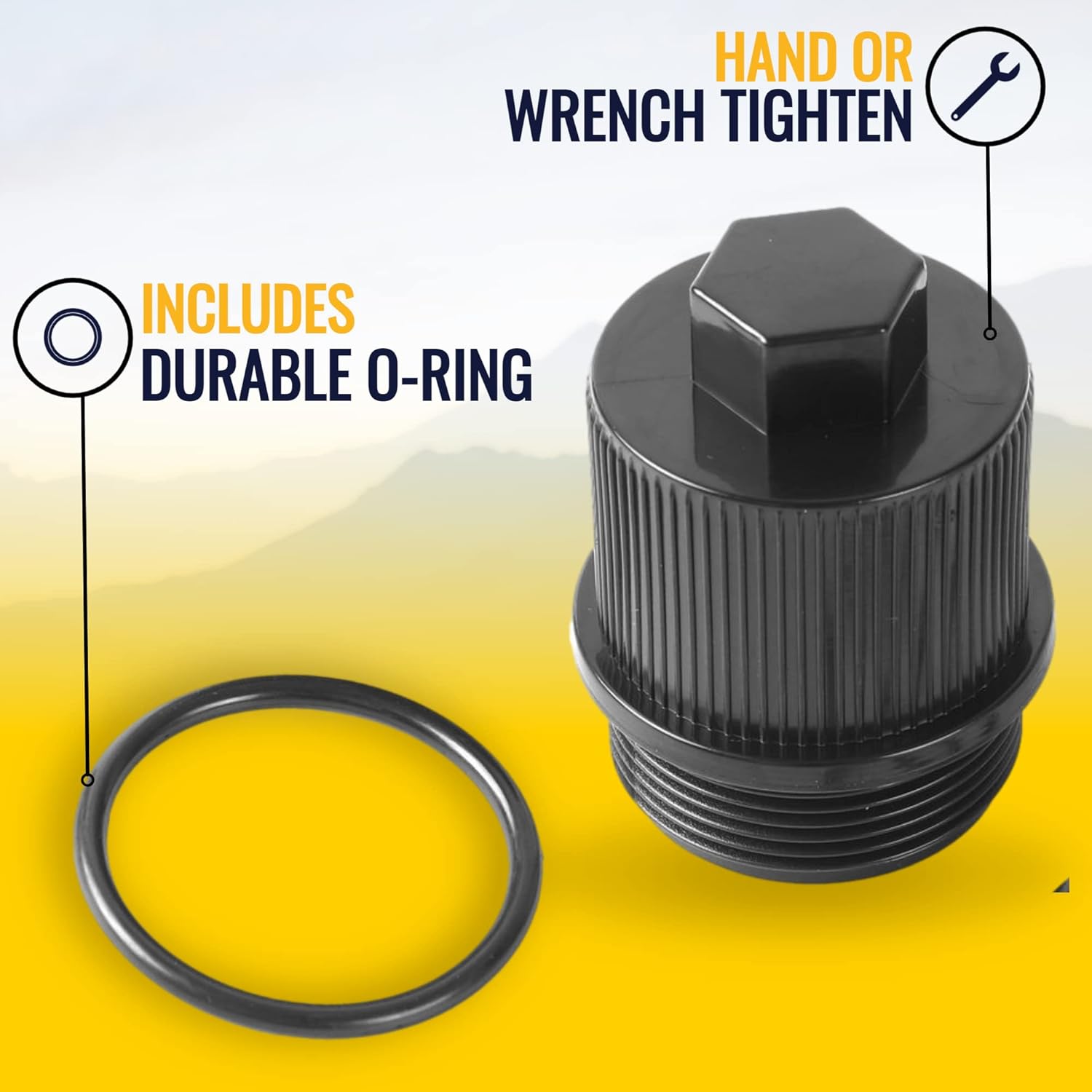 TonGass Drain Plug Cap Assembly Replaces 190030 Fits for Pool and Spa Filter for Pentair - Compatible with Clean & Clear Plus, FNS Plus