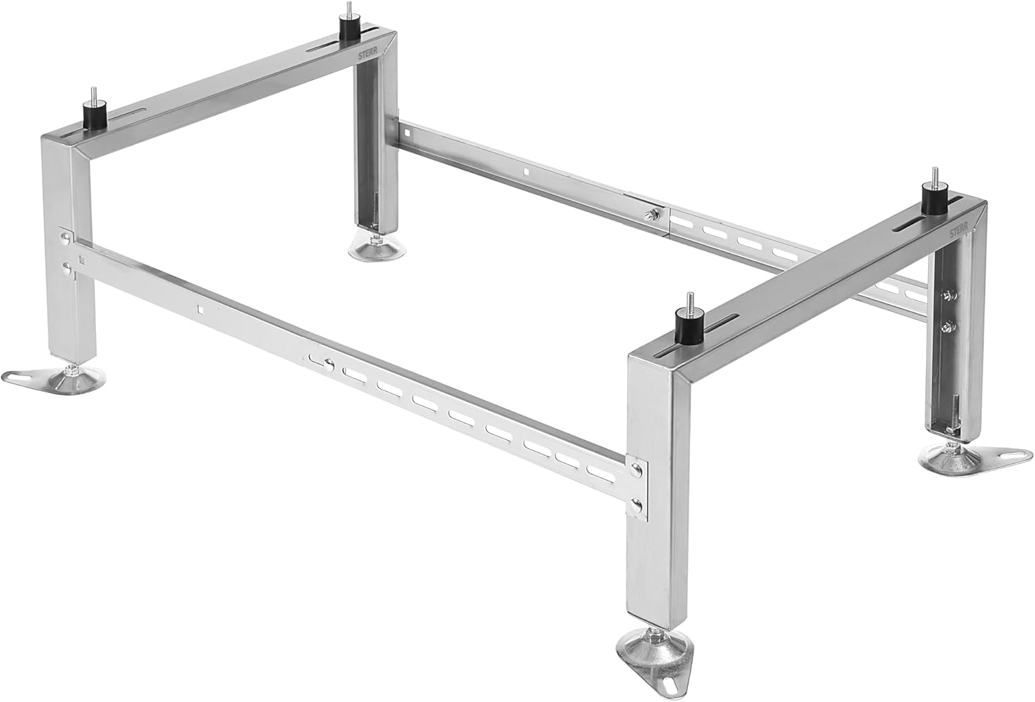 HSA500 - Support Bracket for Air Conditioner or Heat Pump, Adjustable Size, Floor Stand Ground Mounting Bracket, Stainless Steel