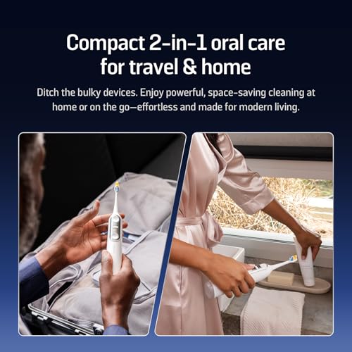 Soocas NEOS II - Electric Toothbrush with Water Flosser, Sonic Electric Toothbrush for Adults, Cordless Water Flosser for Travel